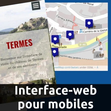 accès à l'interface pour mobiles